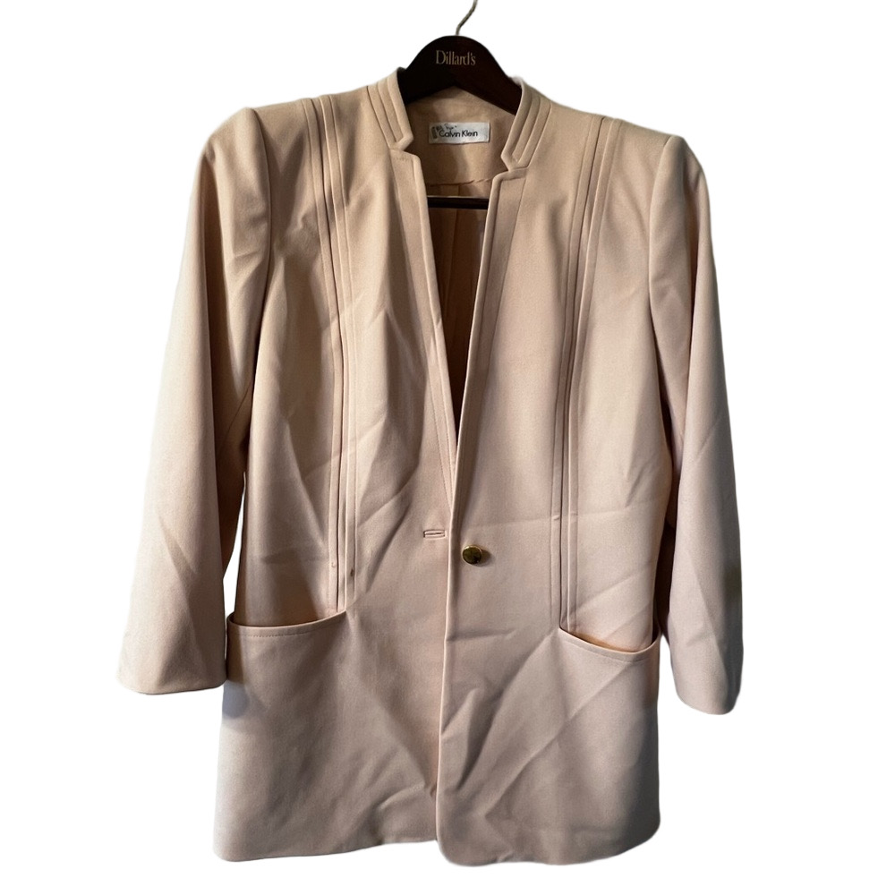 Calvin Klein Women's Blush‎ Pink Blazer 12P